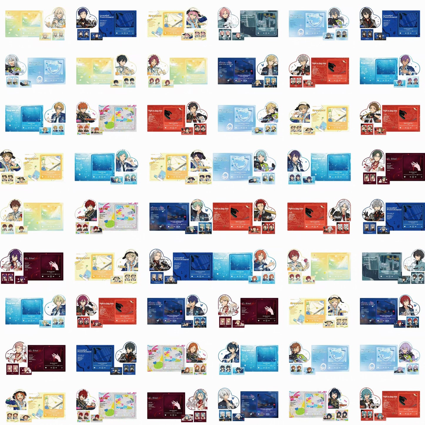 Ensemble Stars Selection 10 Unit itabag insert kits
