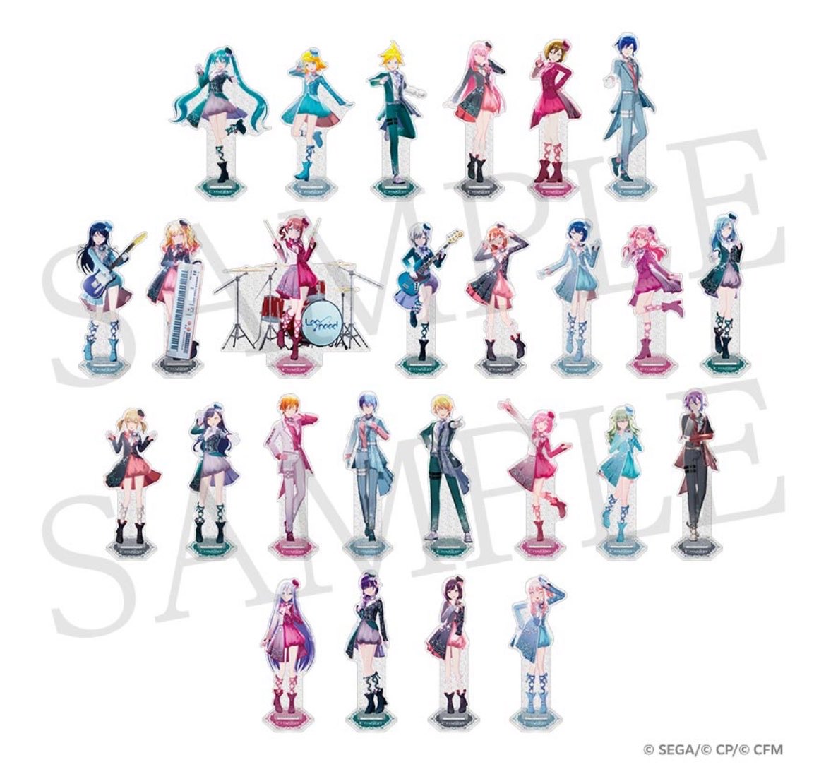 Project Sekai 6th Crossing 3D visual acrylic stands