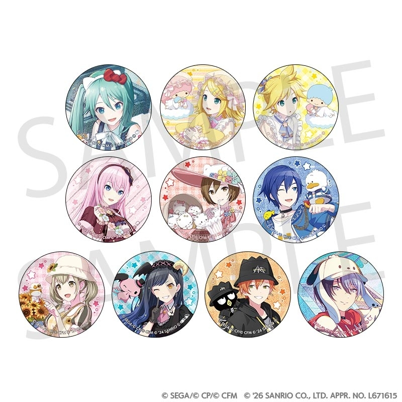 [Pre-order]  Glitter badges Sanrio collab