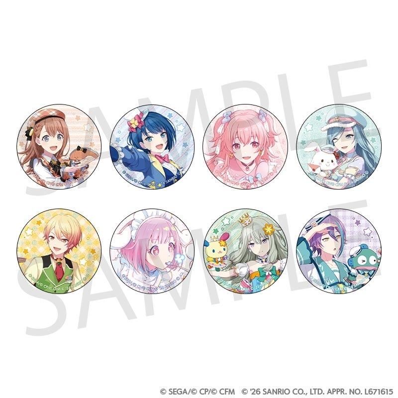 [Pre-order]  Glitter badges Sanrio collab