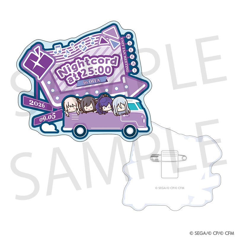 Project Sekai 25ji, Nightcord de. Fan Meeting acrylic badge